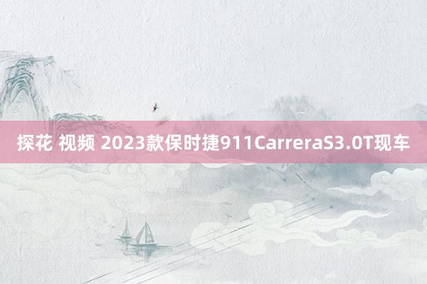 探花 视频 2023款保时捷911CarreraS3.0T现车