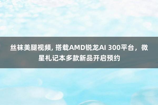 丝袜美腿视频， 搭载AMD锐龙AI 300平台，微星札记本多款新品开启预约