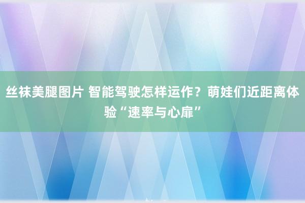 丝袜美腿图片 智能驾驶怎样运作？萌娃们近距离体验“速率与心扉”